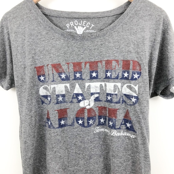 Project Aloha Grey United States Aloha Shirt - Picture 3 of 5